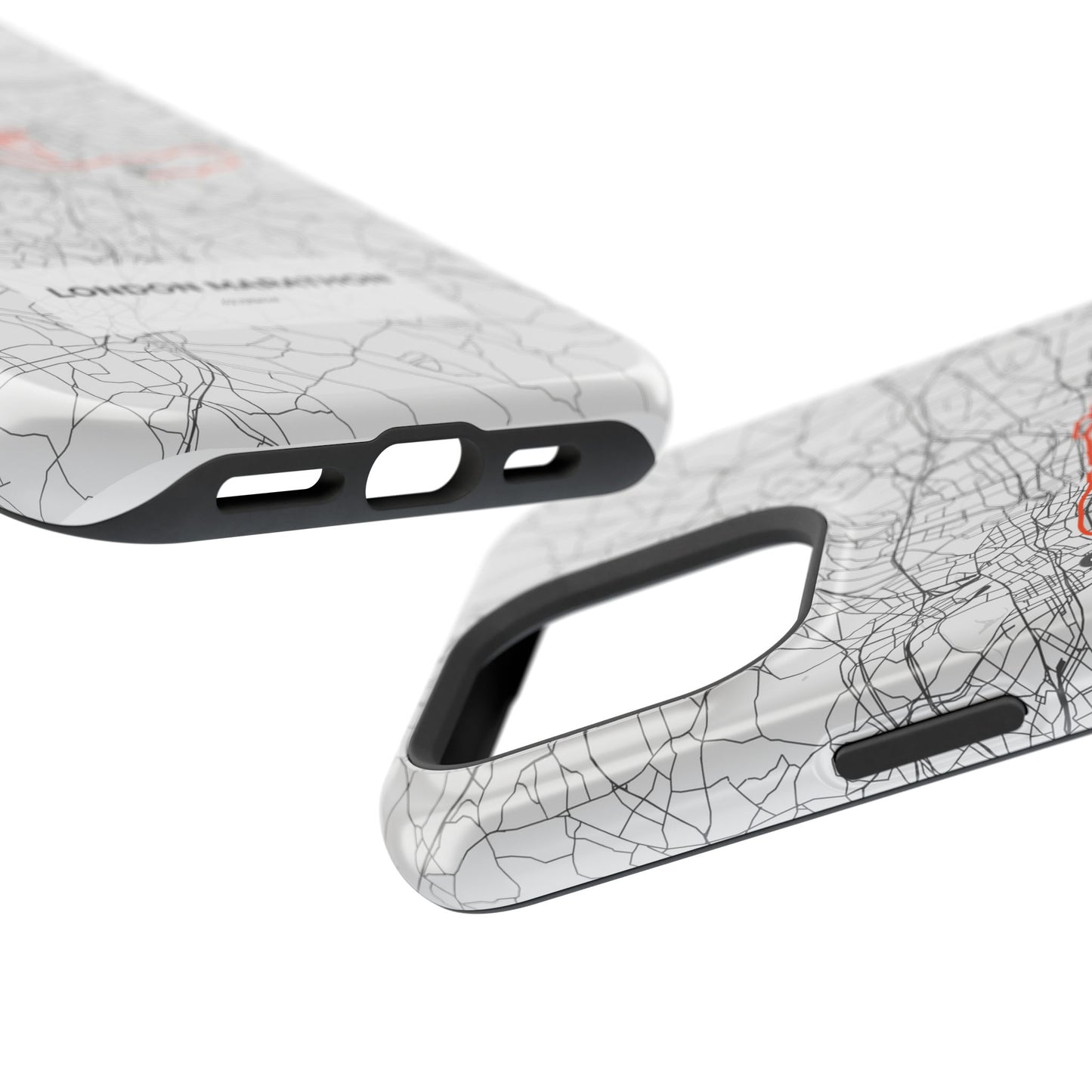 London Marathon Route Magnetic Impact-Resistant Phone Case