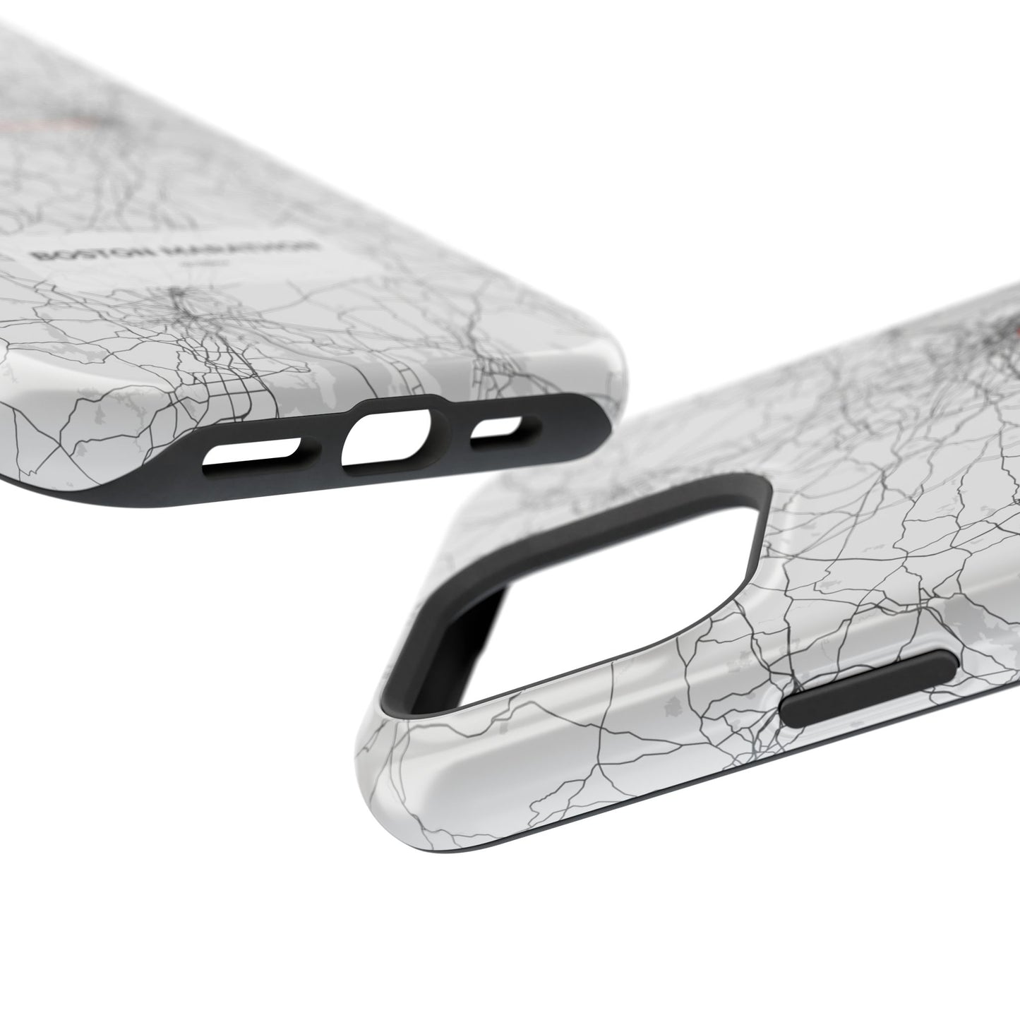 Boston Marathon Route Magnetic Impact-Resistant Phone Case