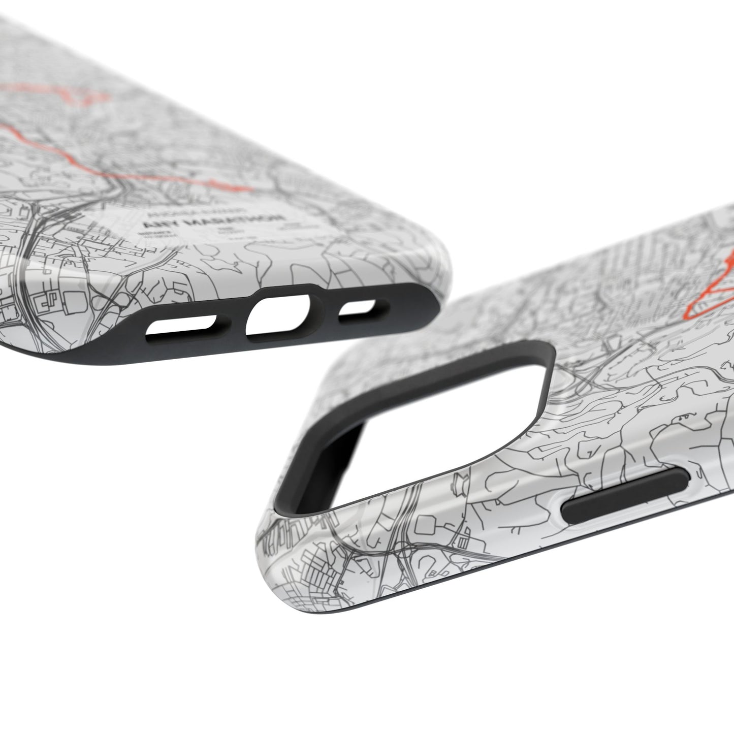 Customized Marathon Route Magnetic Impact-Resistant Phone Case