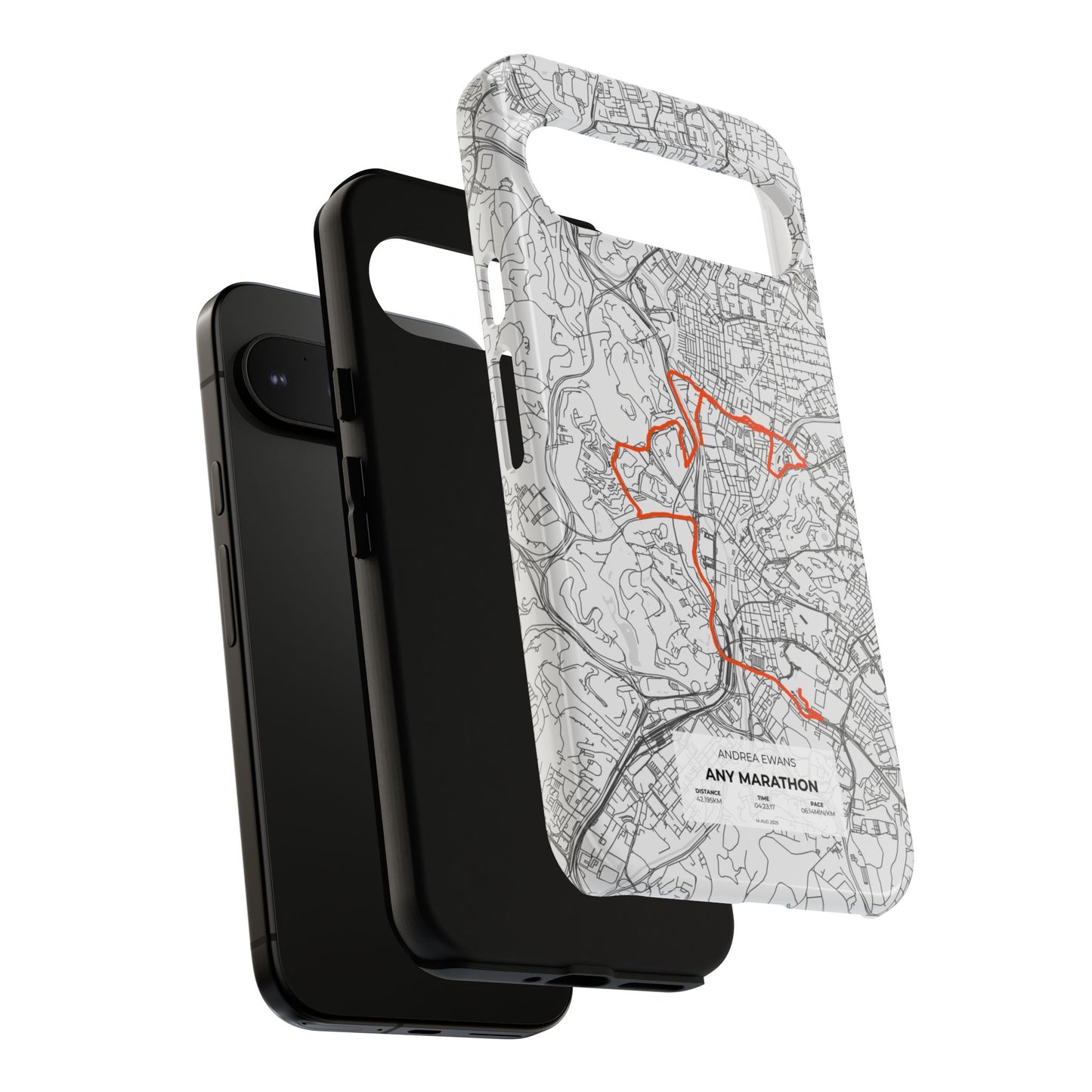 Customized Marathon Route Tough Phone Case