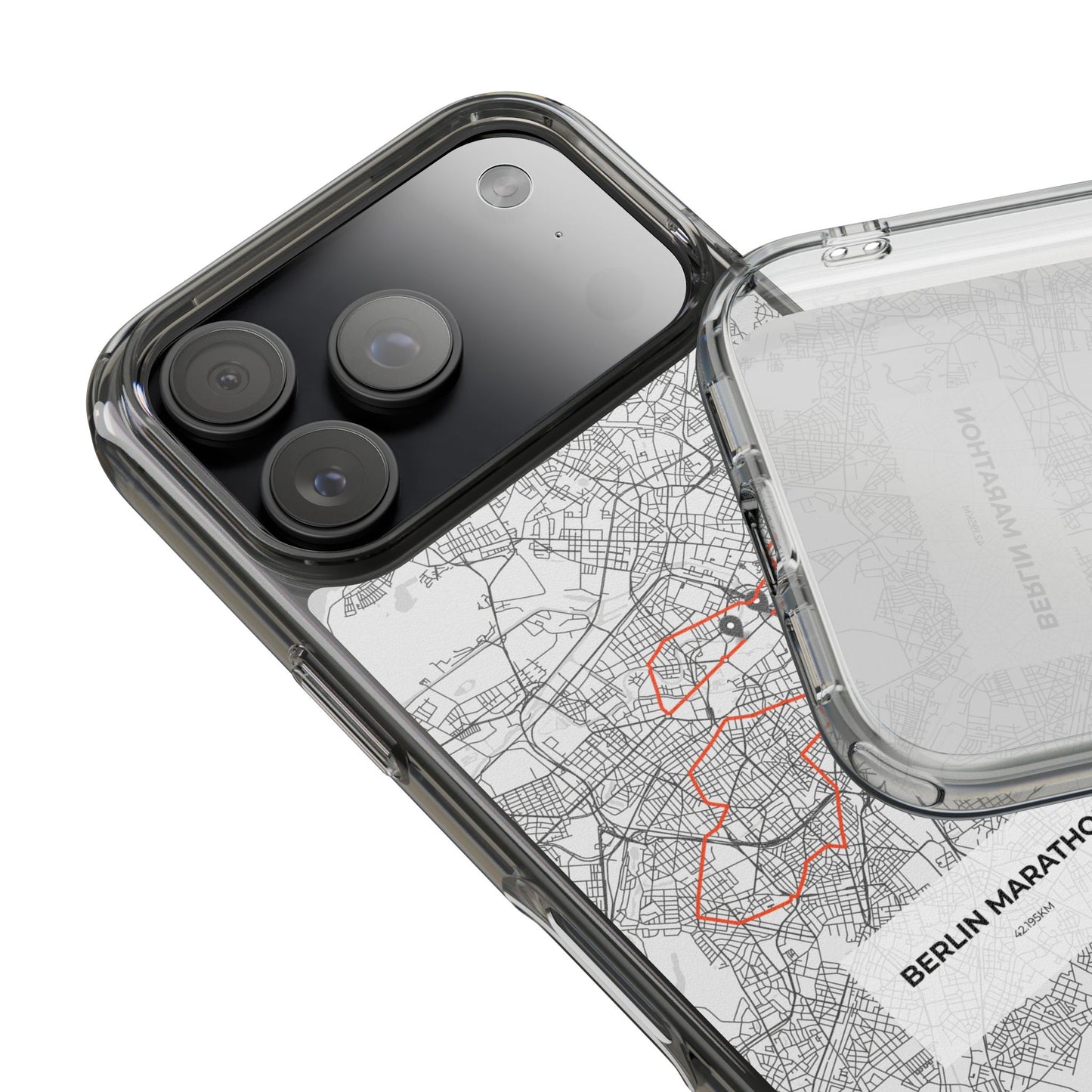 Berlin Marathon Route Clear Impact-Resistant Phone Case