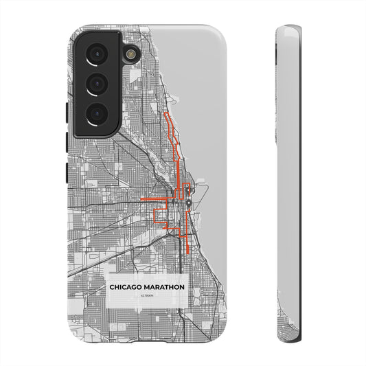 Chicago Marathon Route Tough Phone Case