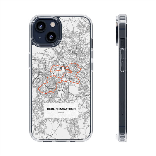 Berlin Marathon Route Clear Impact-Resistant Phone Case