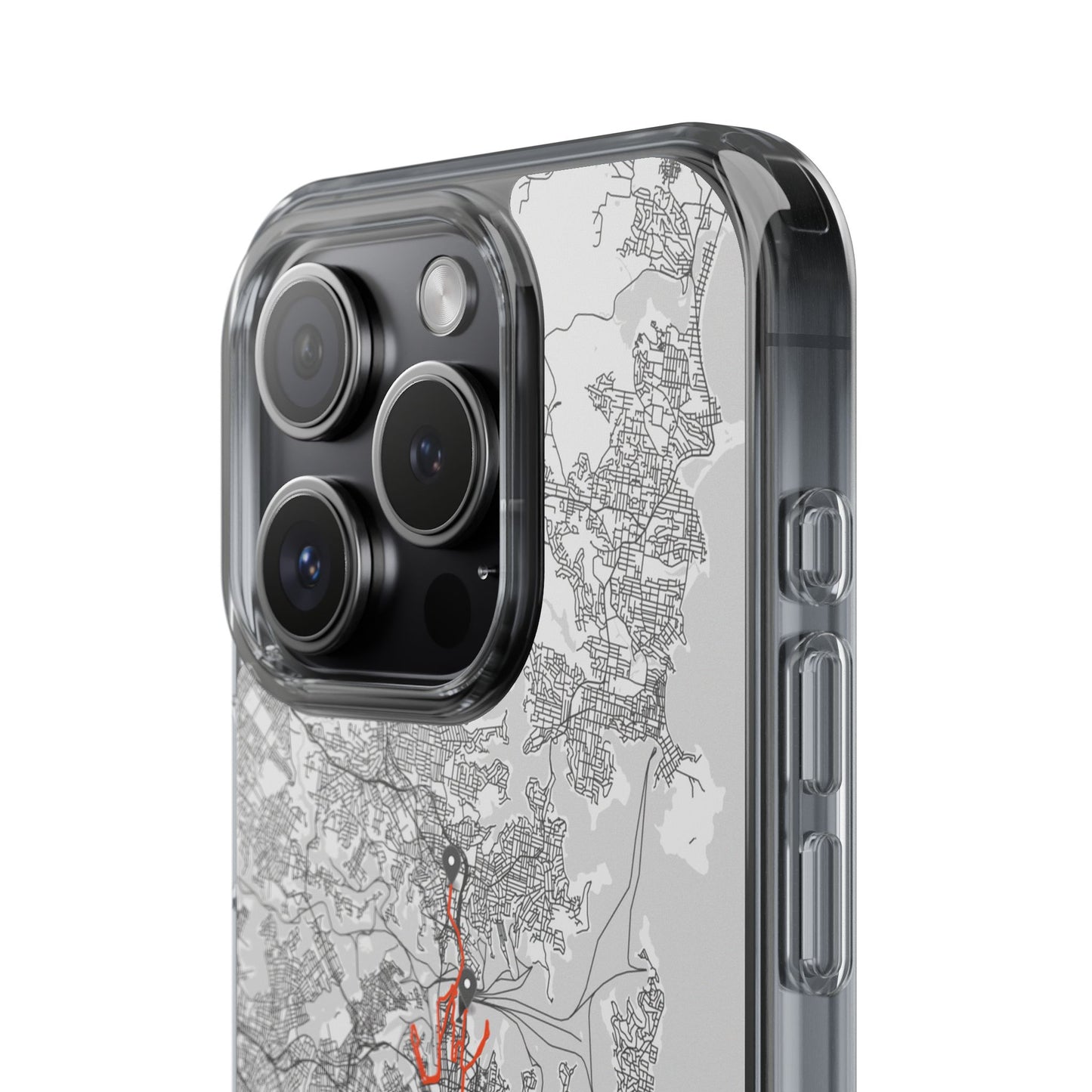 Sydney Marathon Route Clear Impact-Resistant Phone Case