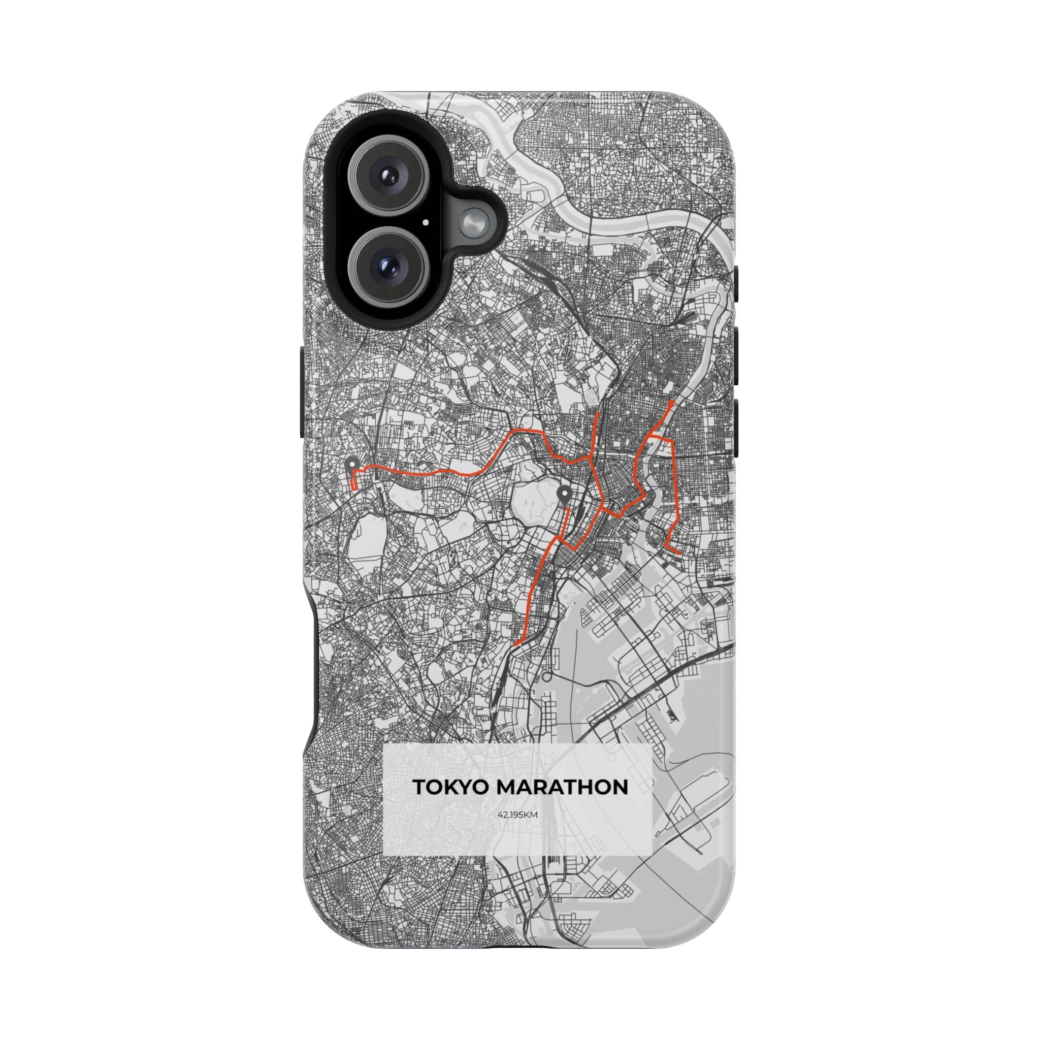 Tokyo Marathon Route Magnetic Impact-Resistant Phone Case