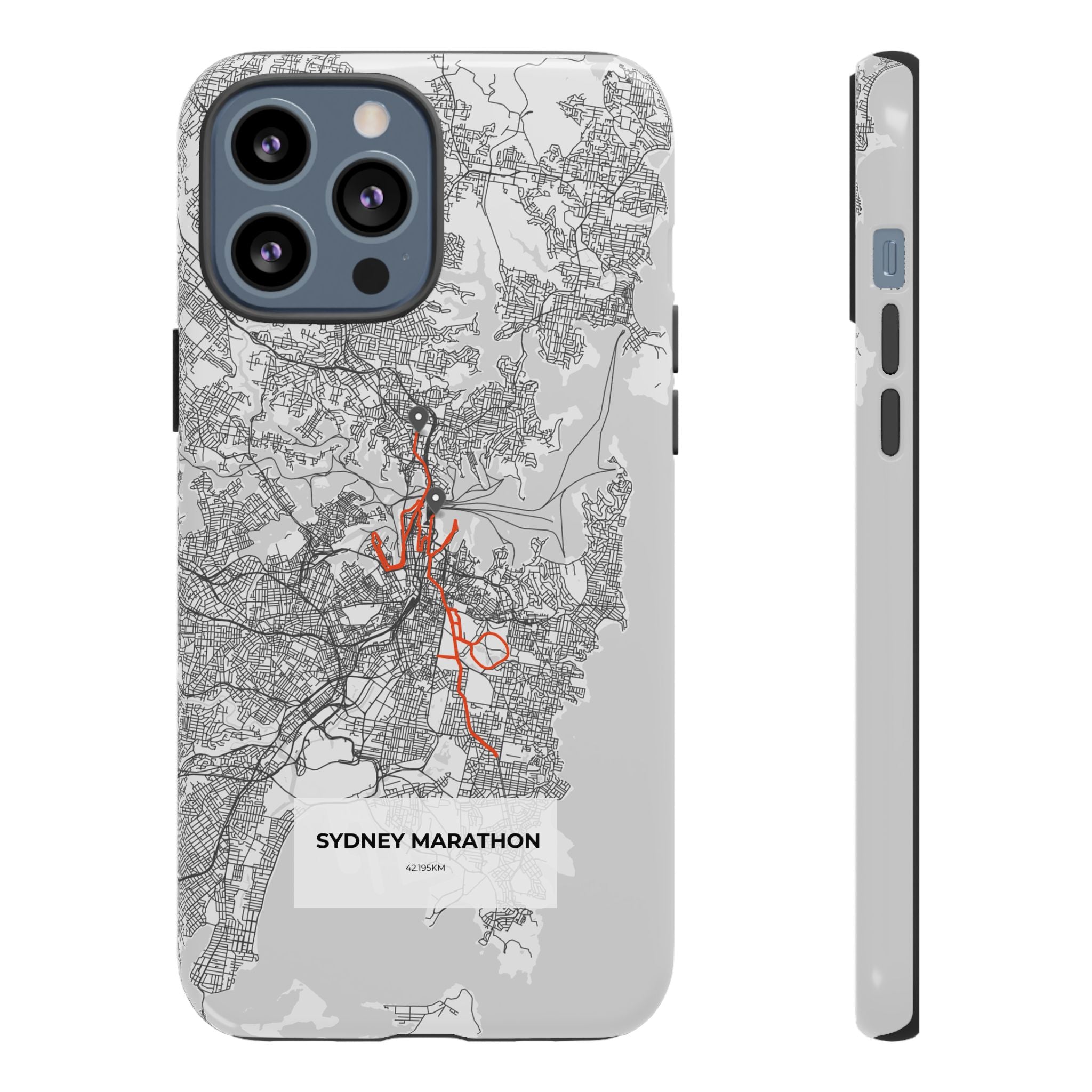 Sydney Marathon Route Tough Phone Case
