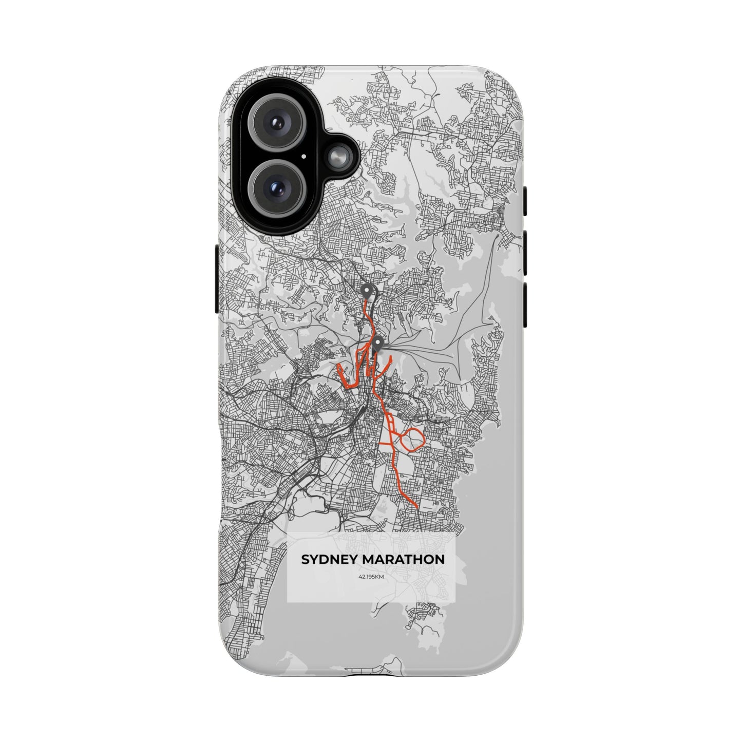 Sydney Marathon Route Tough Phone Case