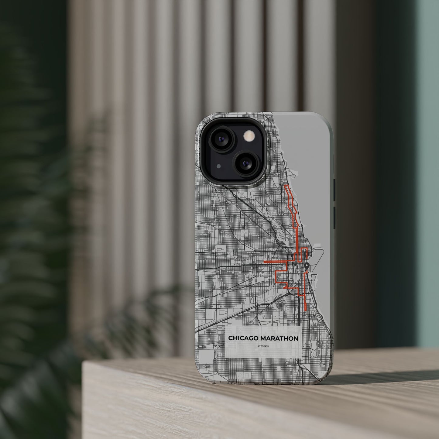 Chicago Marathon Route Magnetic Impact-Resistant Phone Case