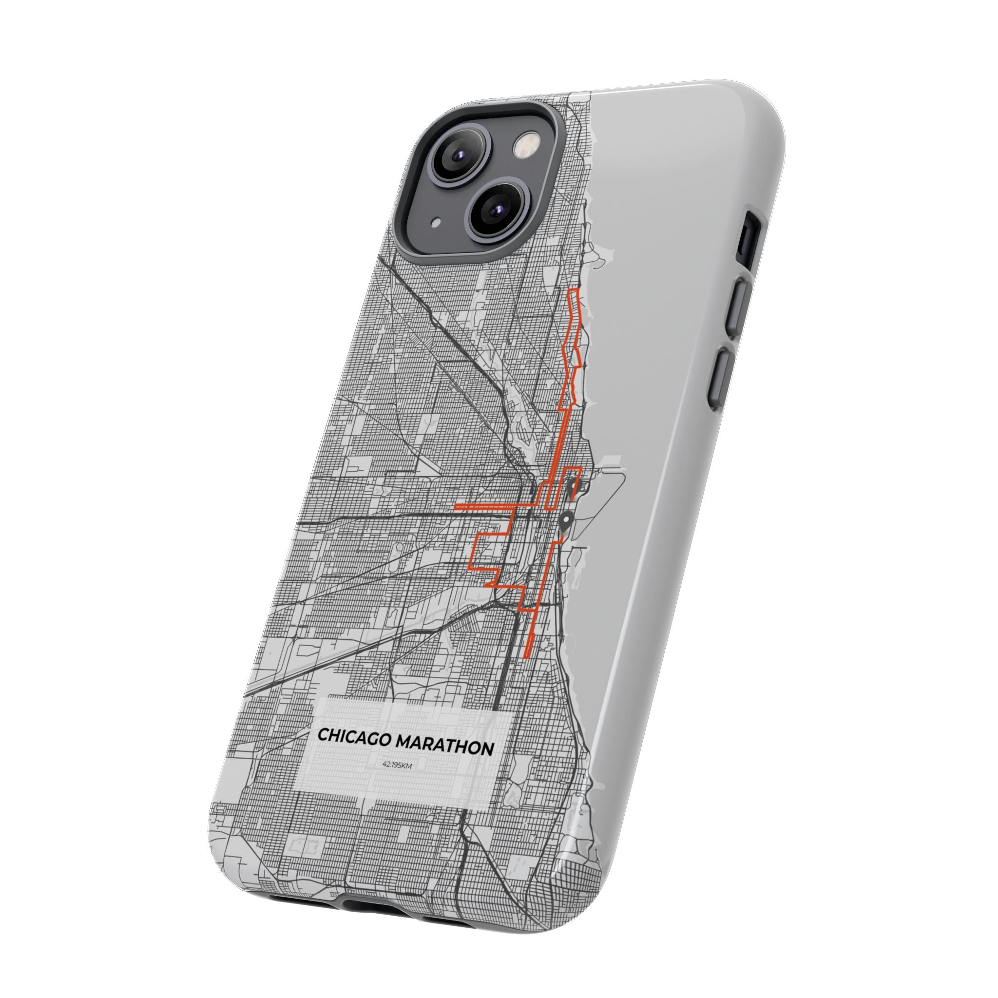 Chicago Marathon Route Tough Phone Case