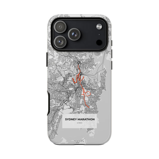 Sydney Marathon Route Tough Phone Case
