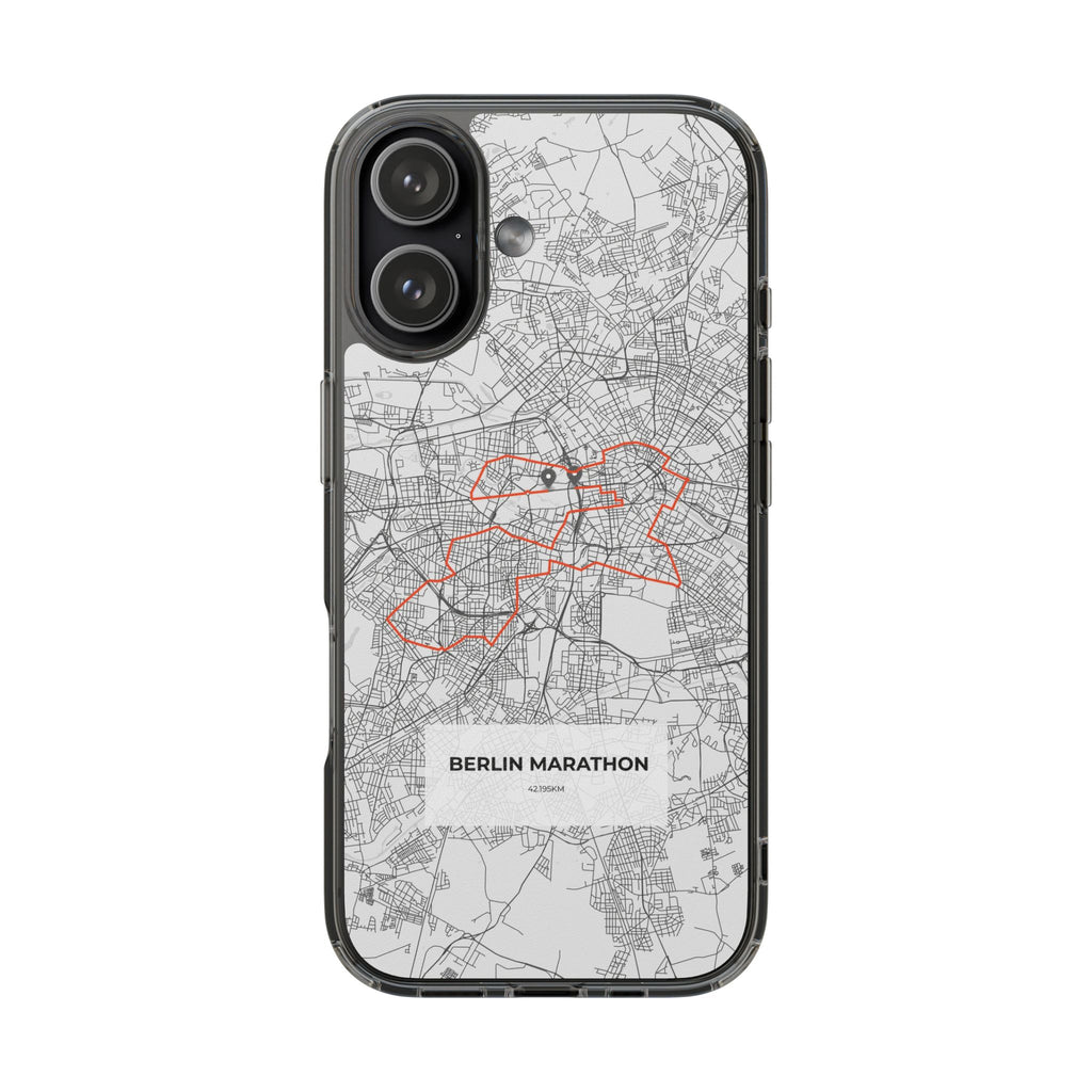 Berlin Marathon Route Clear Impact-Resistant Phone Case
