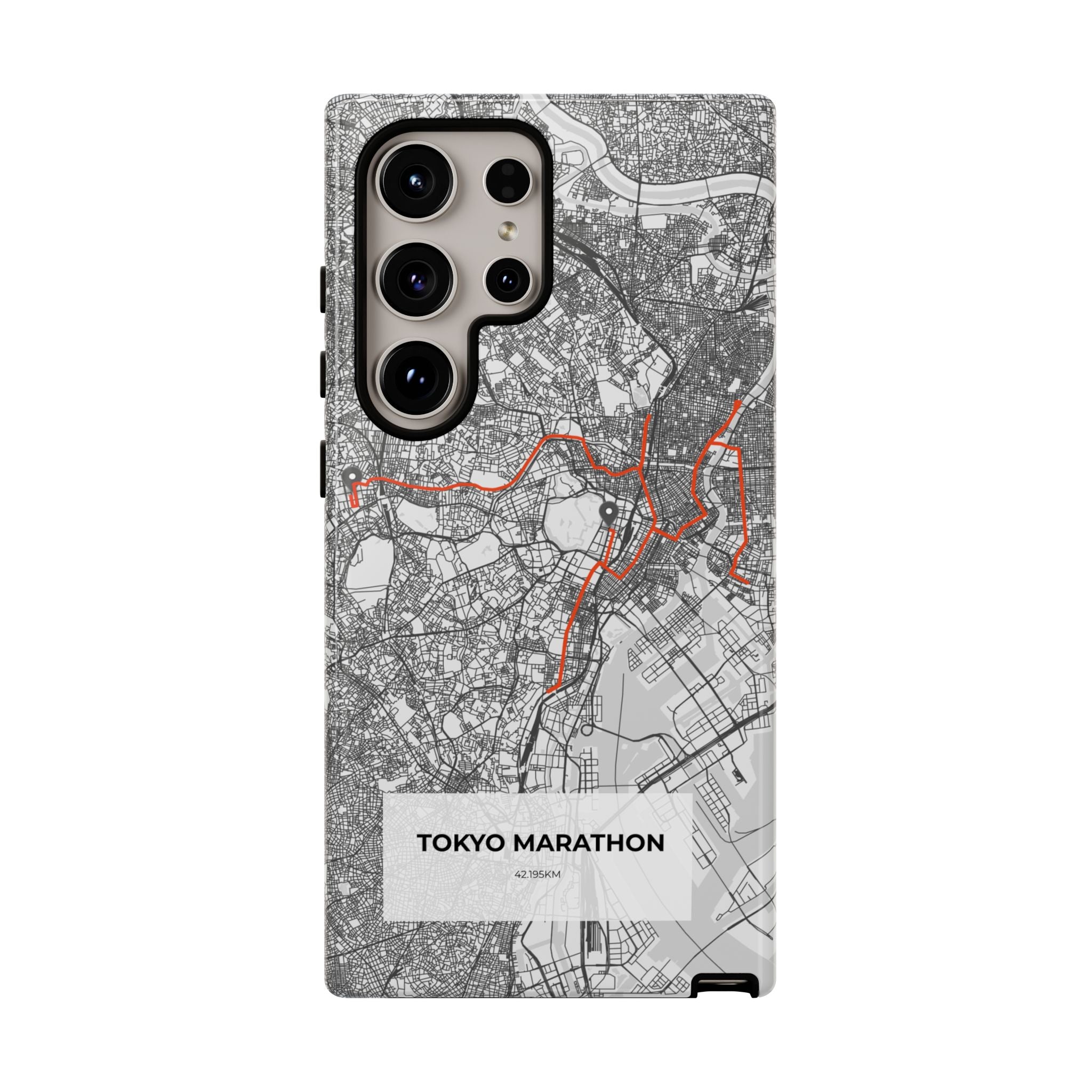 Tokyo Marathon Route Tough Phone Case