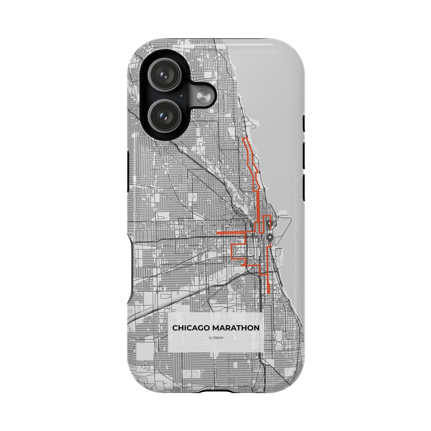 Chicago Marathon Route Magnetic Impact-Resistant Phone Case
