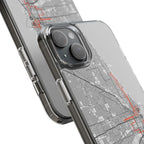 Chicago Marathon Route Clear Impact-Resistant Phone Case