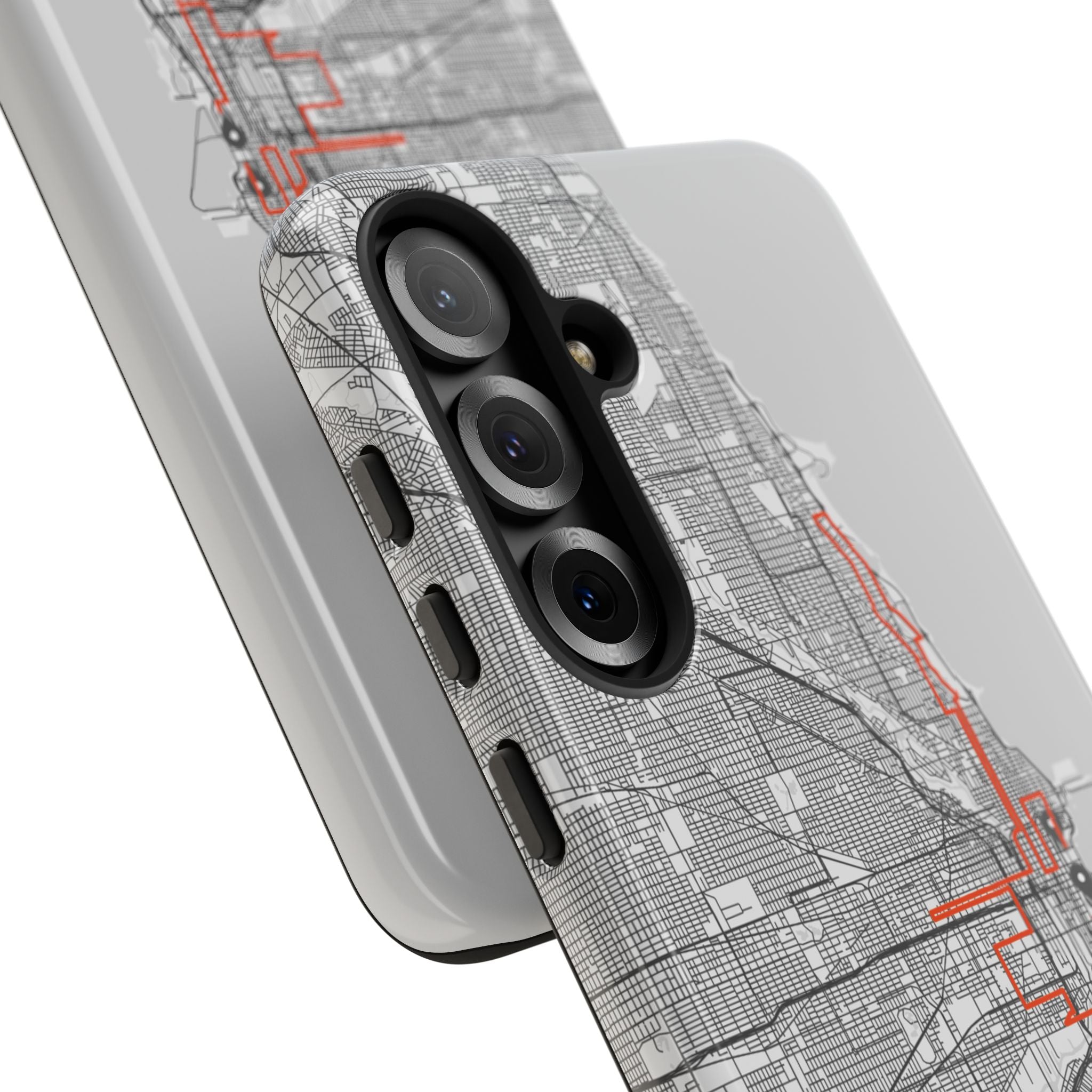 Chicago Marathon Route Tough Phone Case