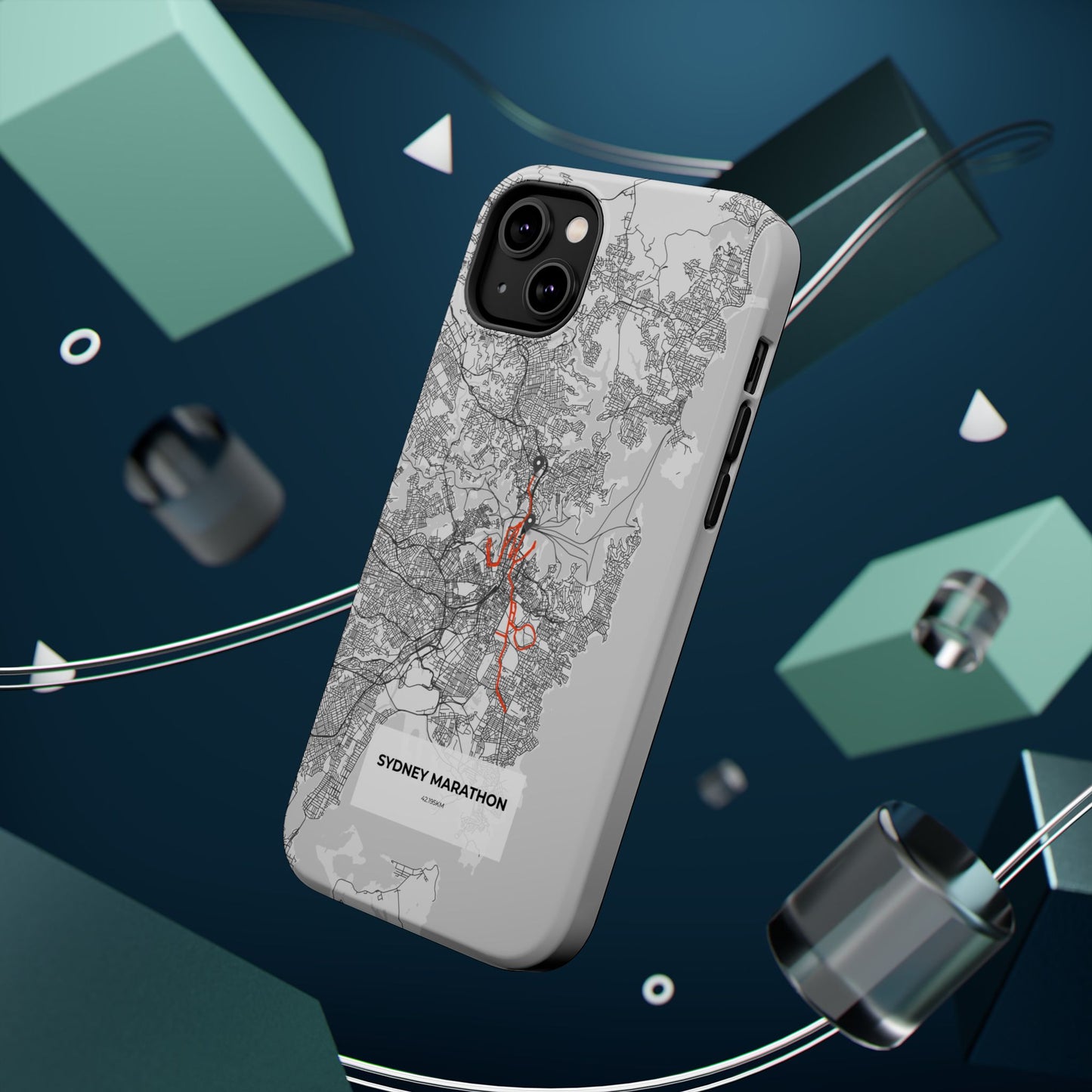 Sydney Marathon Route Magnetic Impact-Resistant Phone Case