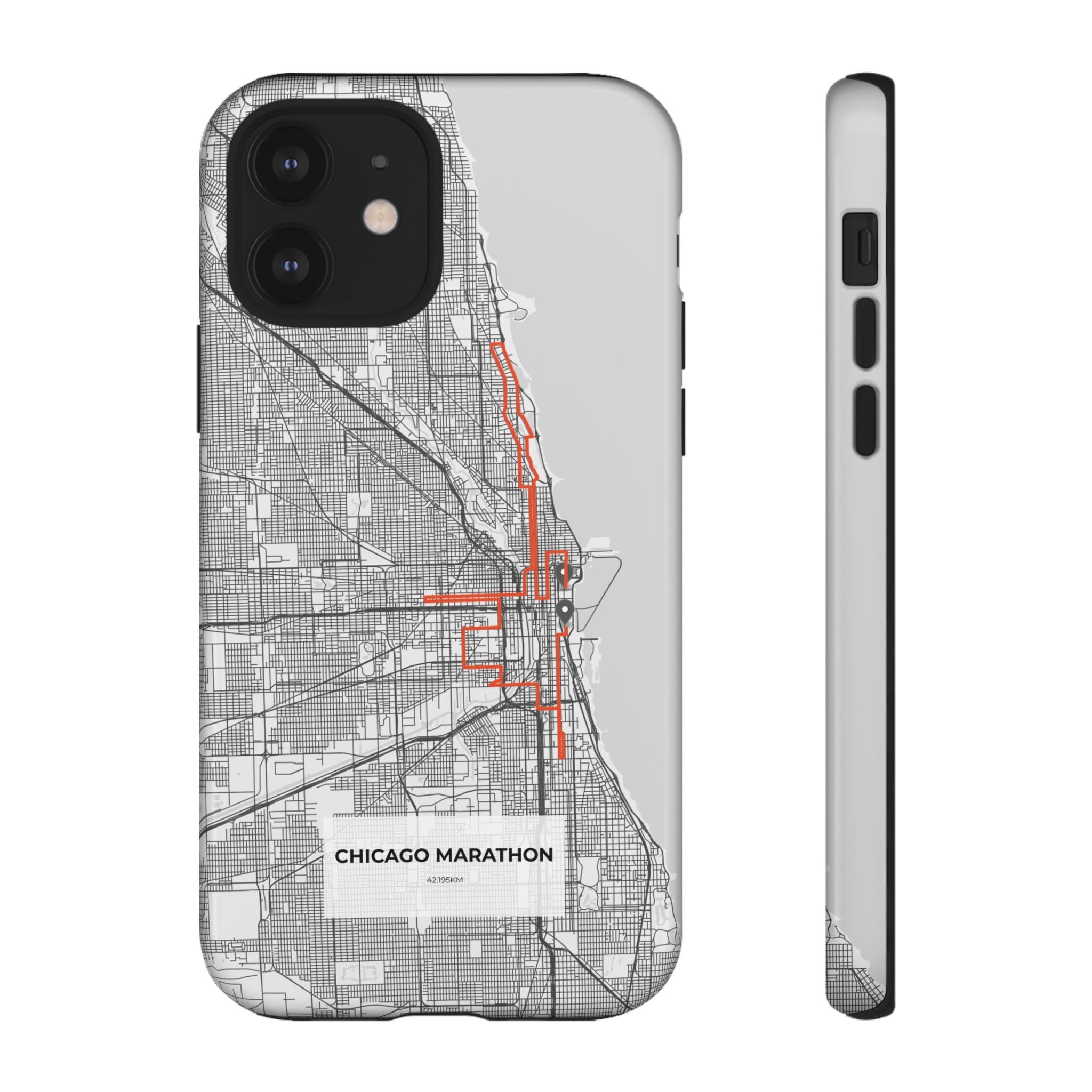 Chicago Marathon Route Tough Phone Case
