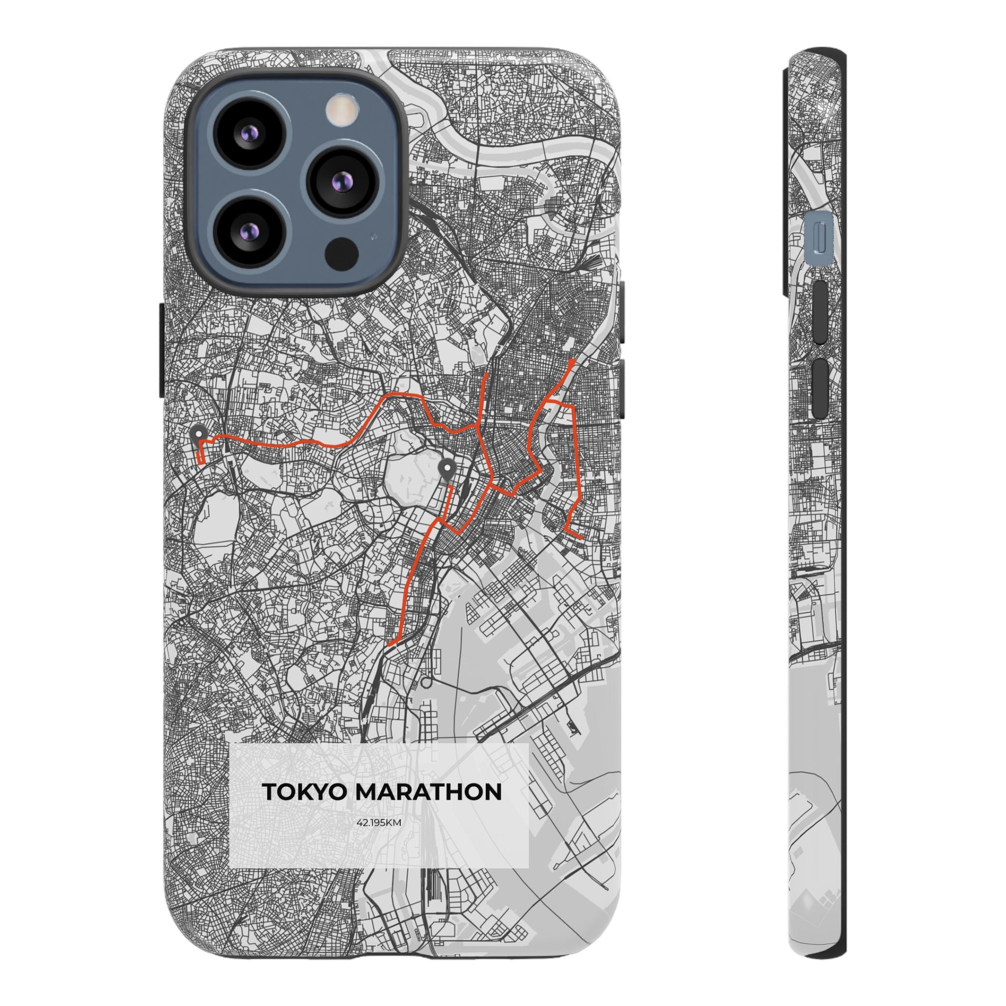 Tokyo Marathon Route Tough Phone Case