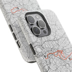 London Marathon Route Magnetic Impact-Resistant Phone Case