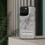 New York Marathon Route Clear Impact-Resistant Phone Case