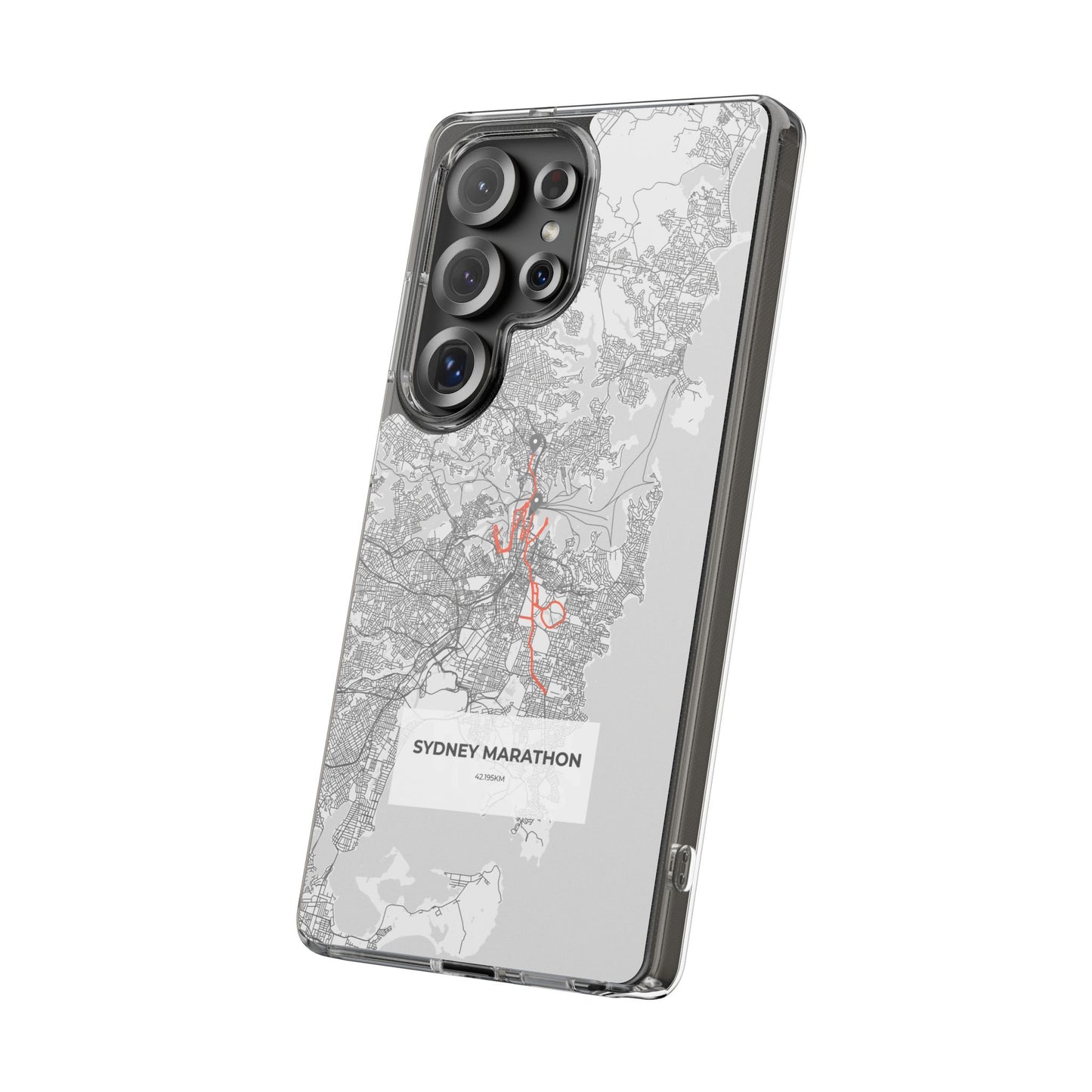 Sydney Marathon Route Clear Impact-Resistant Phone Case