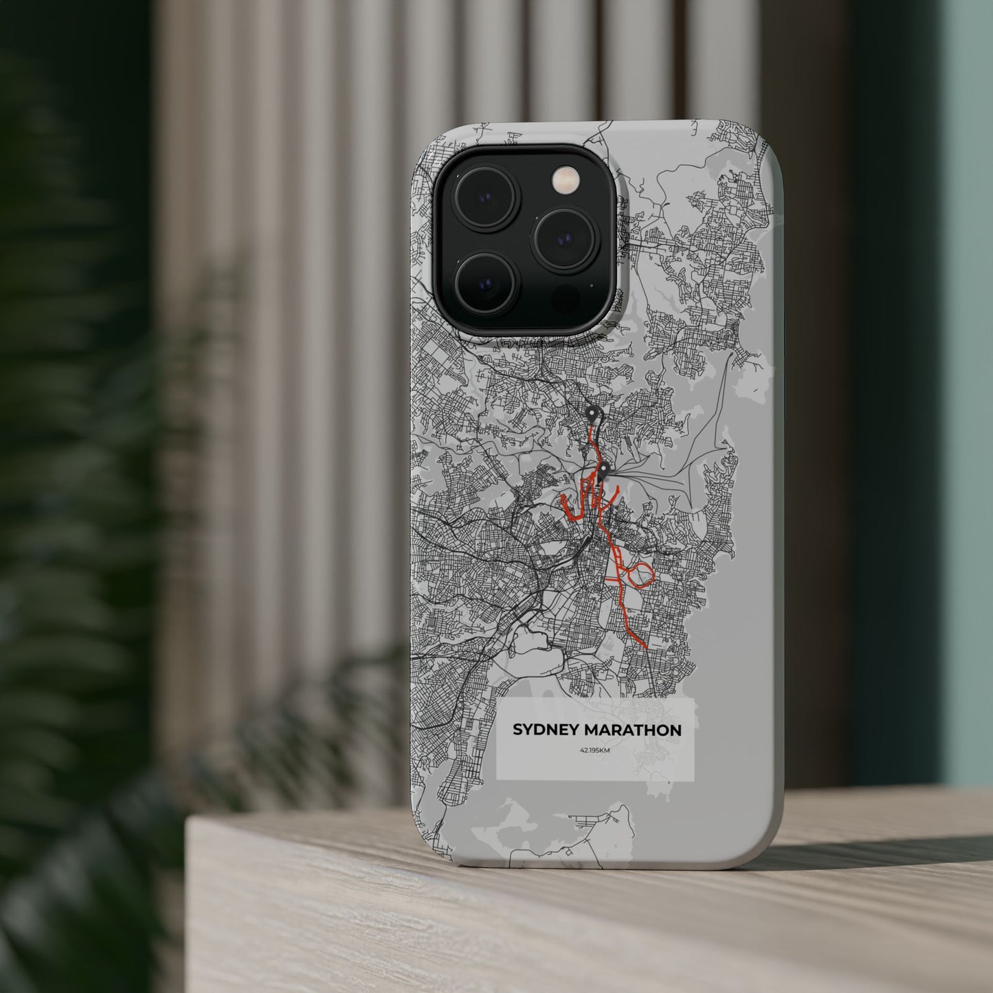 Sydney Marathon Route Magnetic Impact-Resistant Phone Case