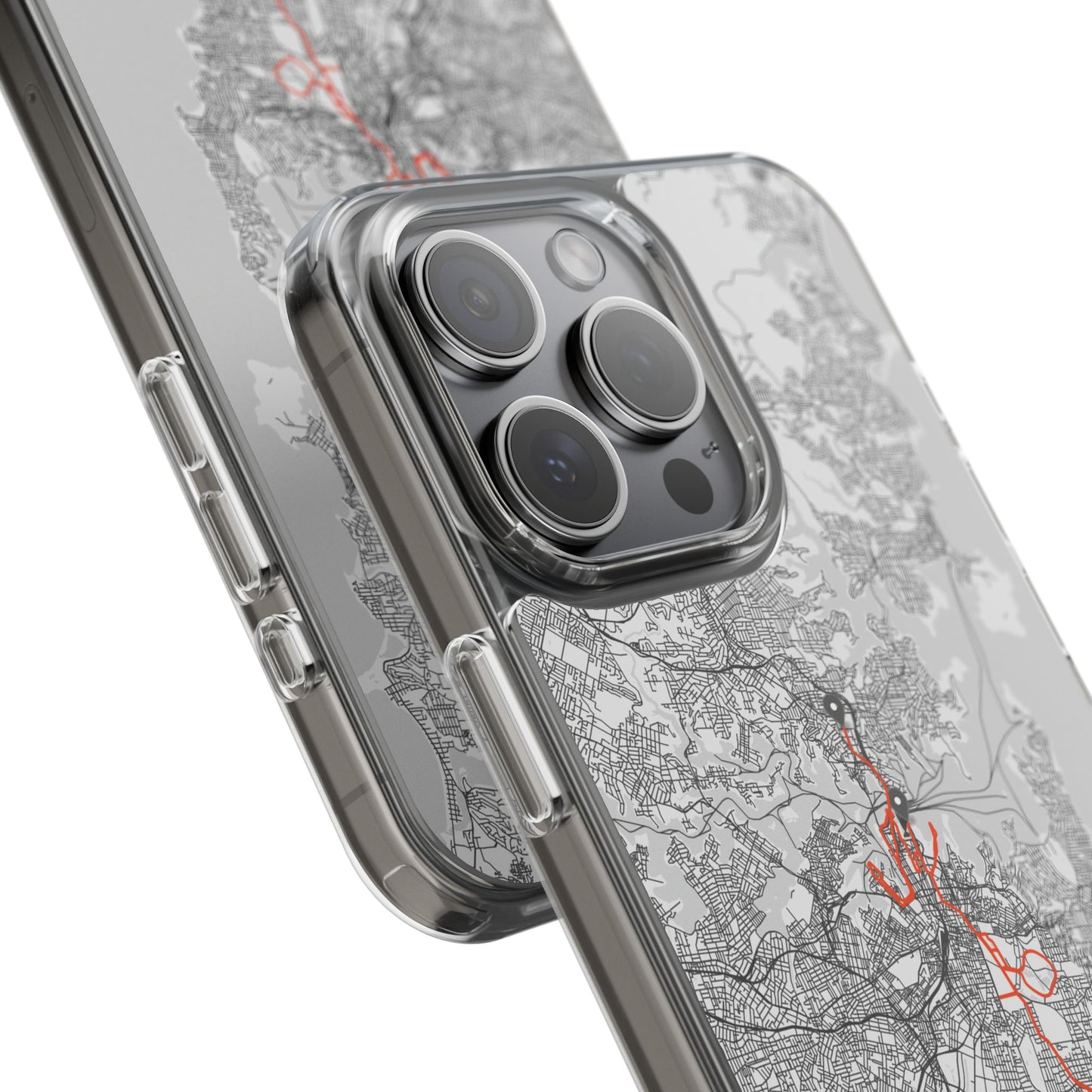 Sydney Marathon Route Clear Impact-Resistant Phone Case