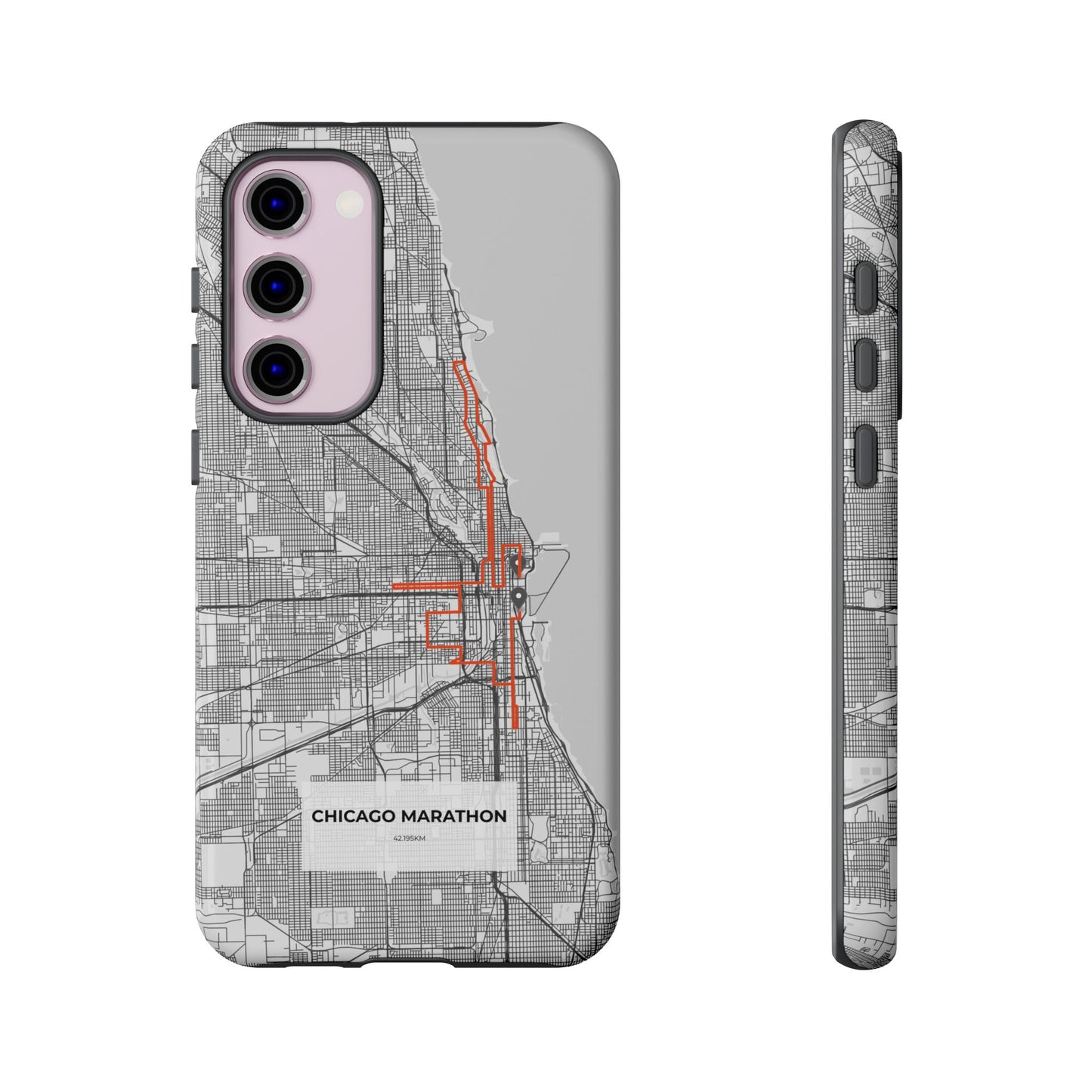 Chicago Marathon Route Tough Phone Case
