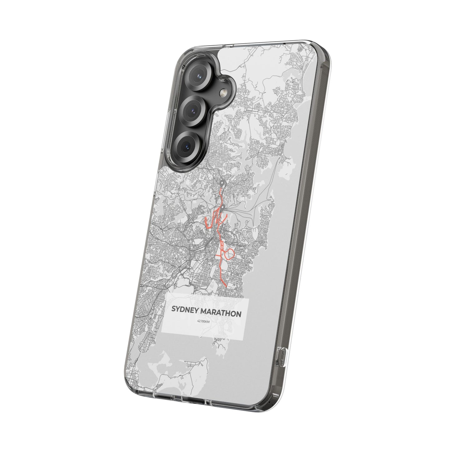 Sydney Marathon Route Clear Impact-Resistant Phone Case