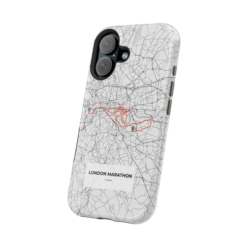 London Marathon Route Magnetic Impact-Resistant Phone Case