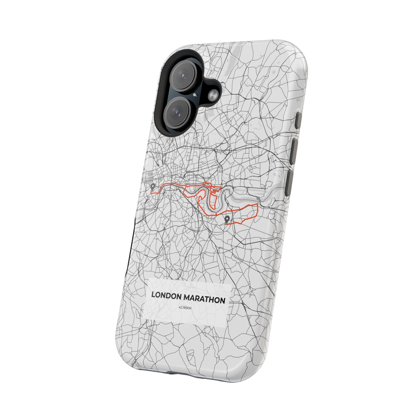 London Marathon Route Magnetic Impact-Resistant Phone Case