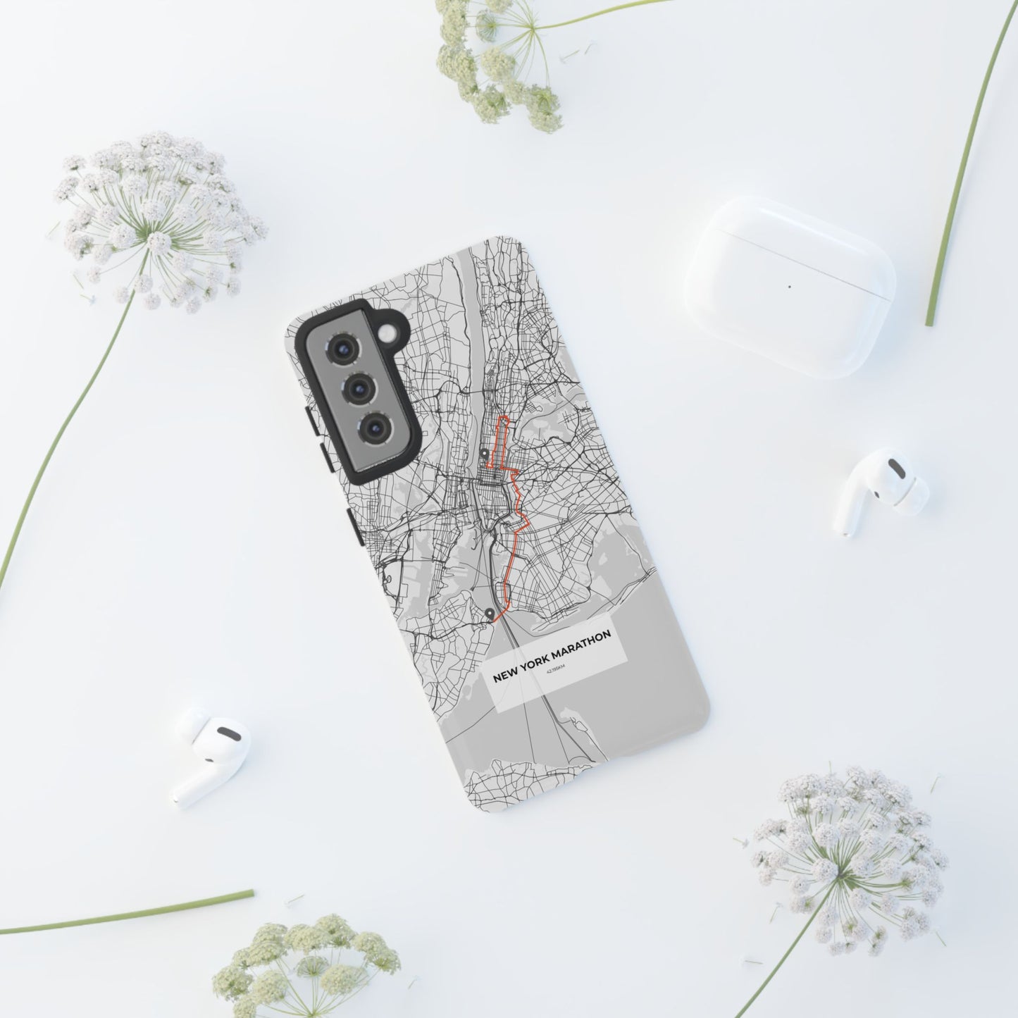 New York Marathon Route Tough Phone Case