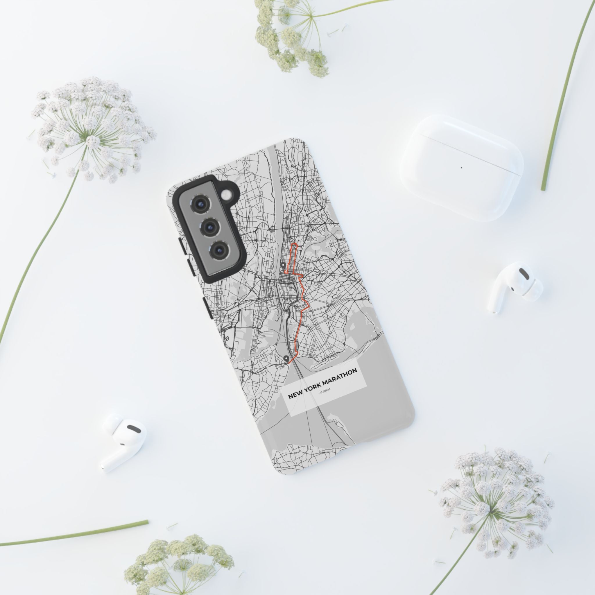 New York Marathon Route Tough Phone Case