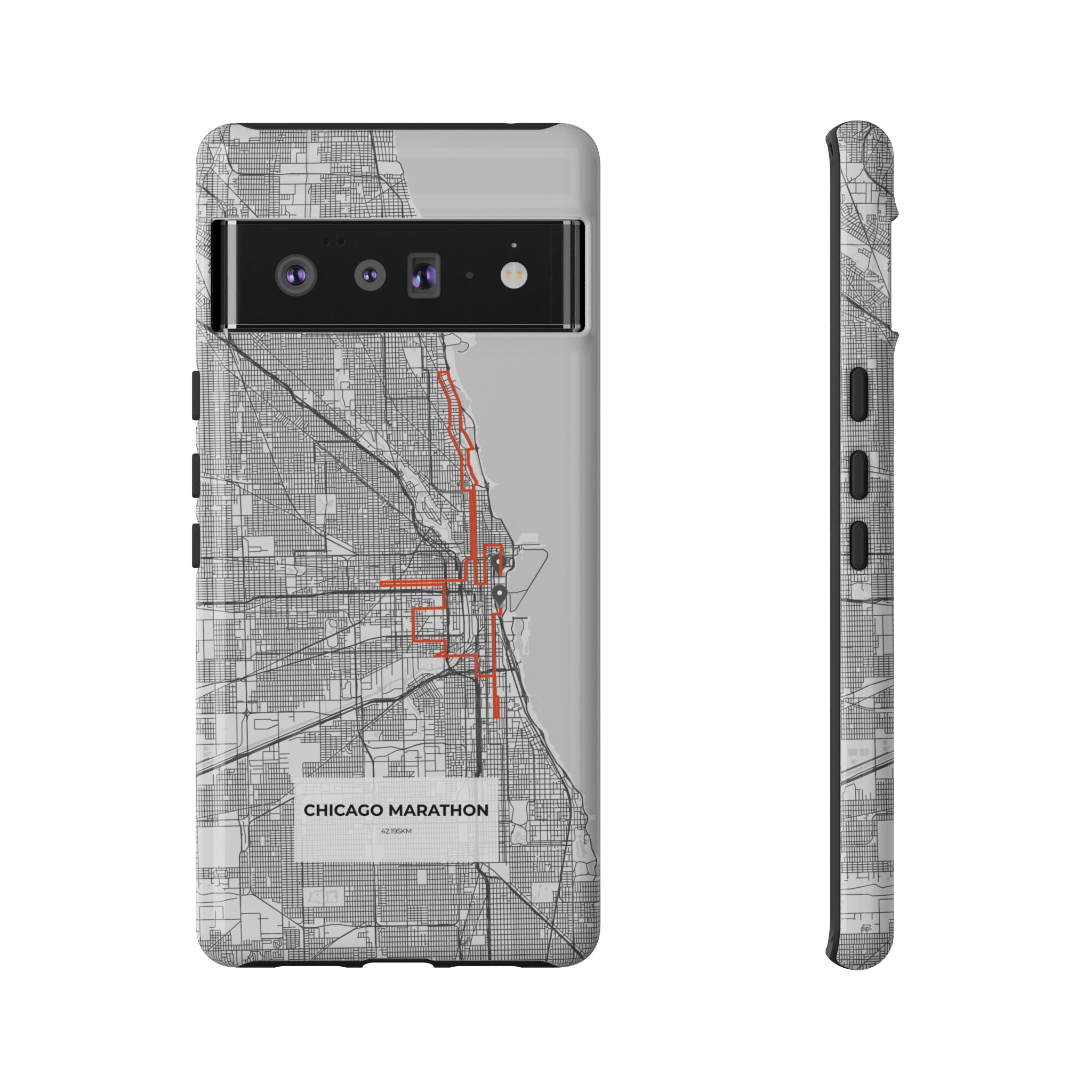 Chicago Marathon Route Tough Phone Case