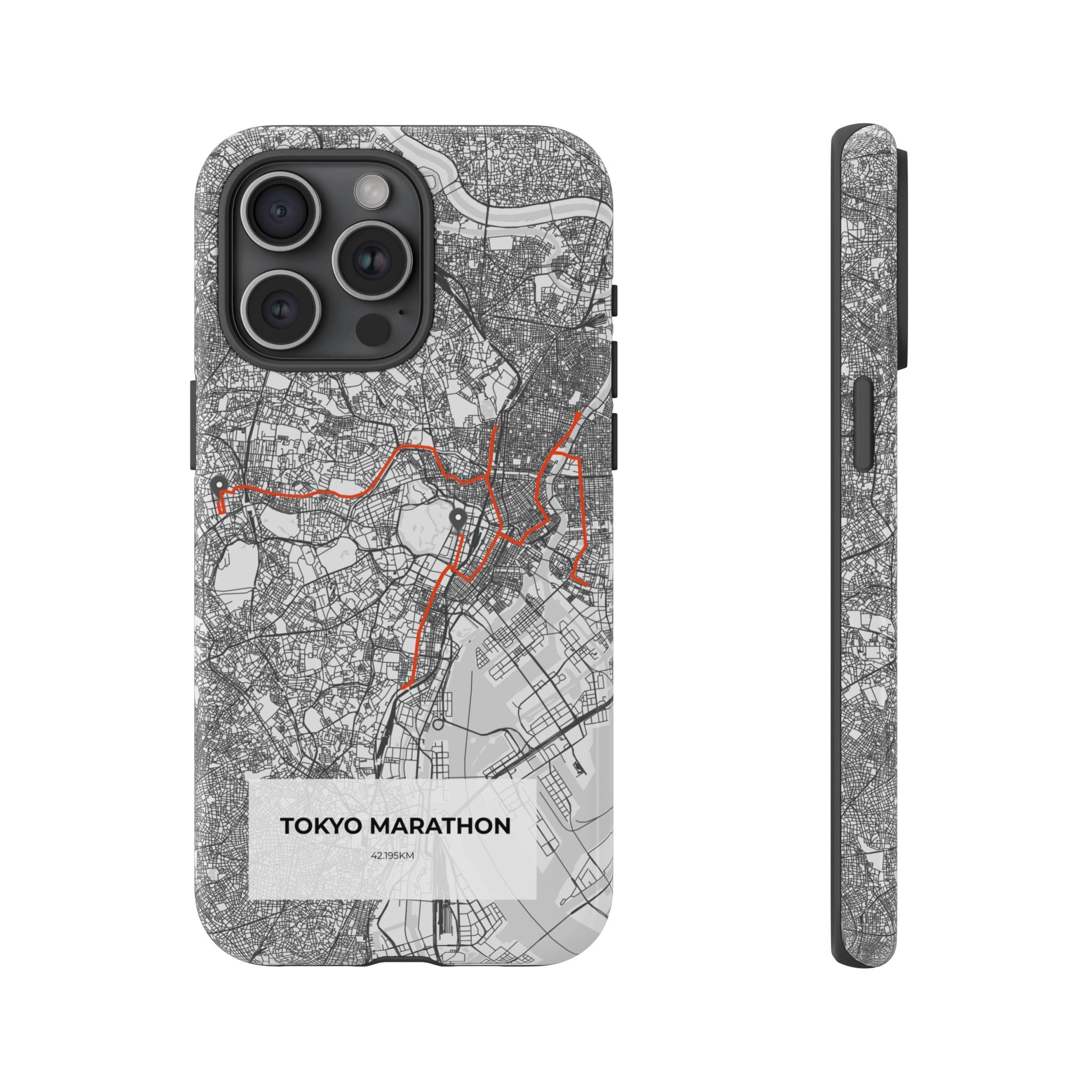 Tokyo Marathon Route Tough Phone Case