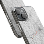 Boston Marathon Route Clear Impact-Resistant Phone Case