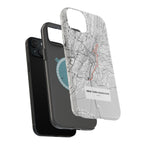New York Marathon Route Magnetic Impact-Resistant Phone Case