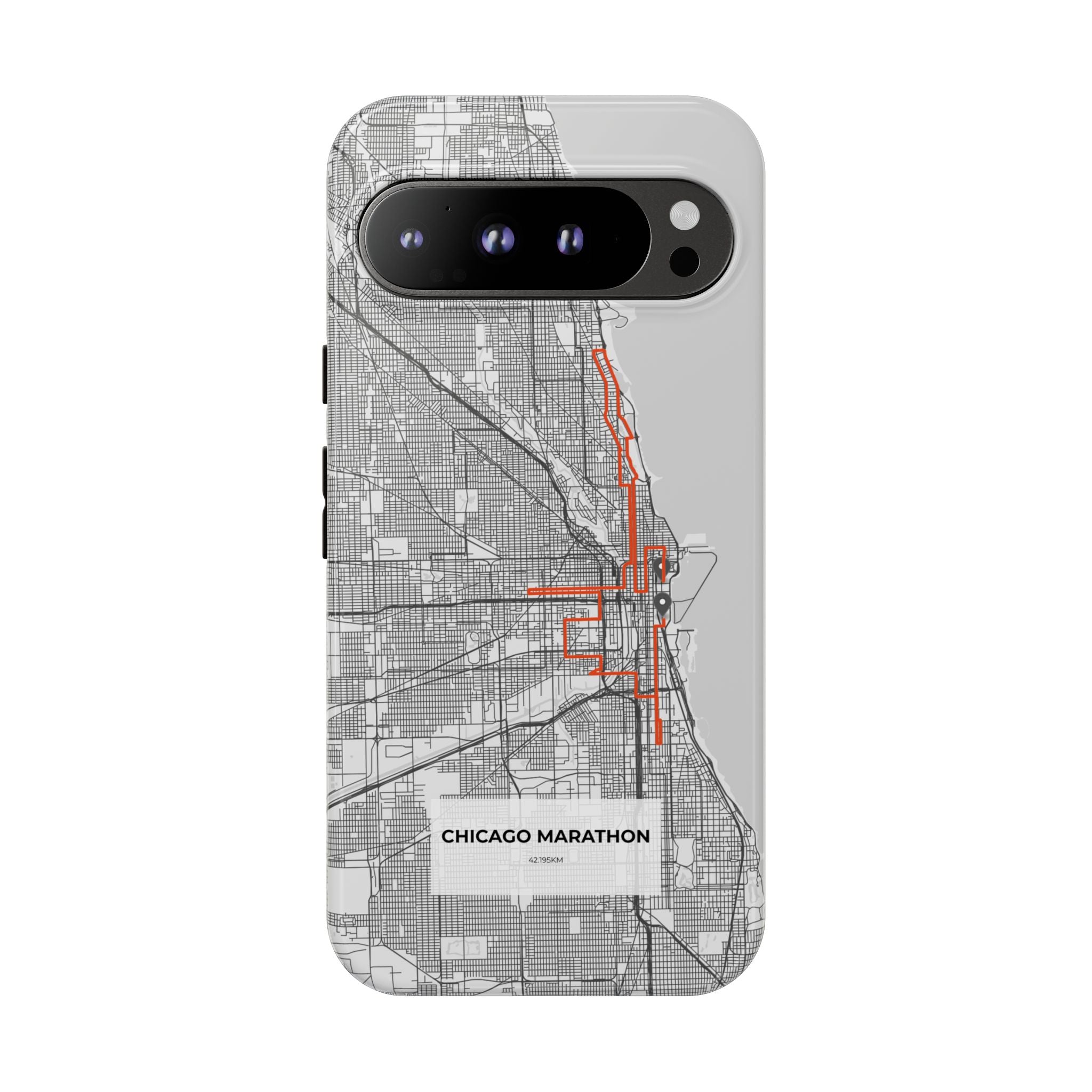 Chicago Marathon Route Tough Phone Case