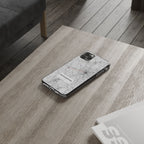 Boston Marathon Route Clear Impact-Resistant Phone Case