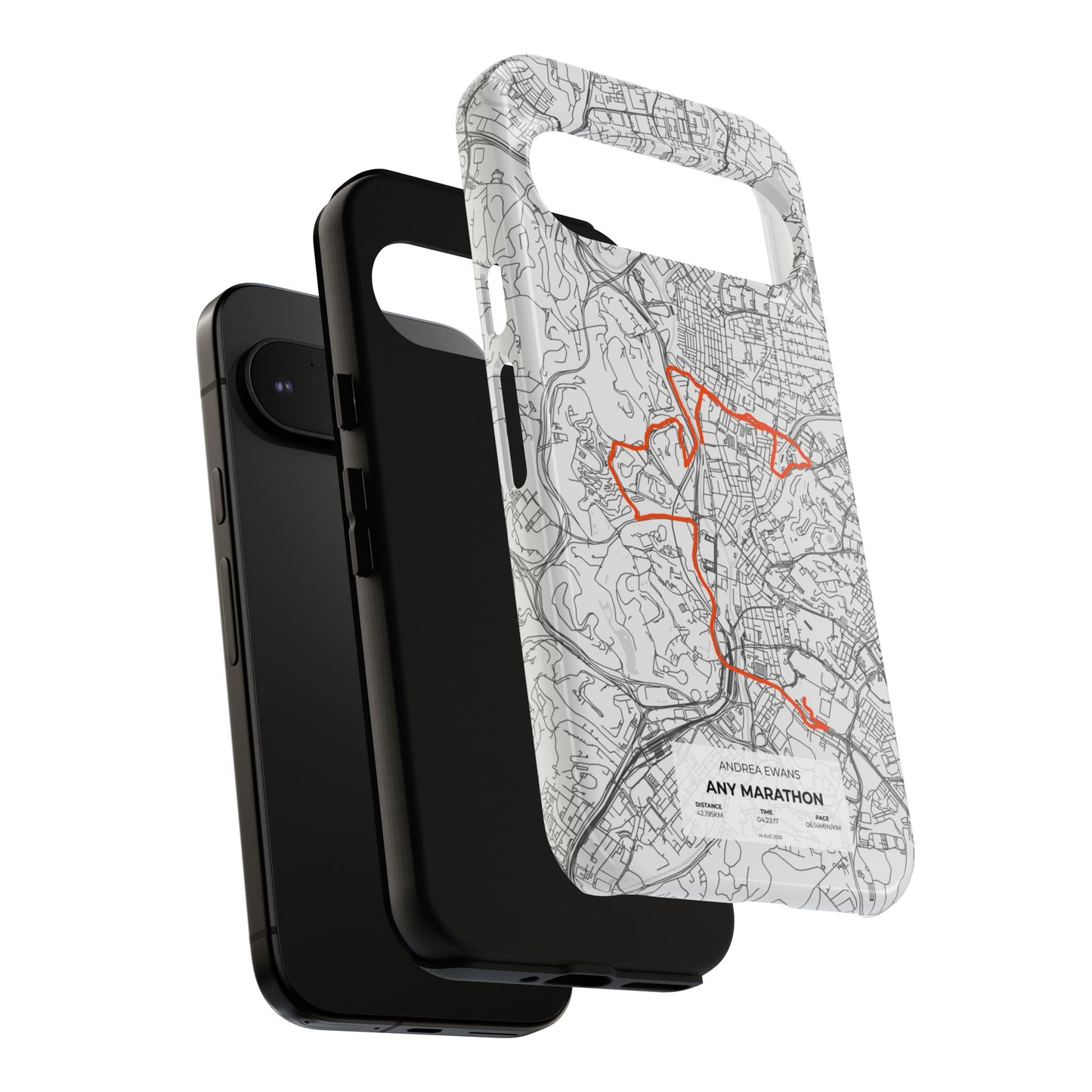 Customized Marathon Route Tough Phone Case