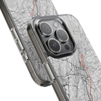 New York Marathon Route Clear Impact-Resistant Phone Case