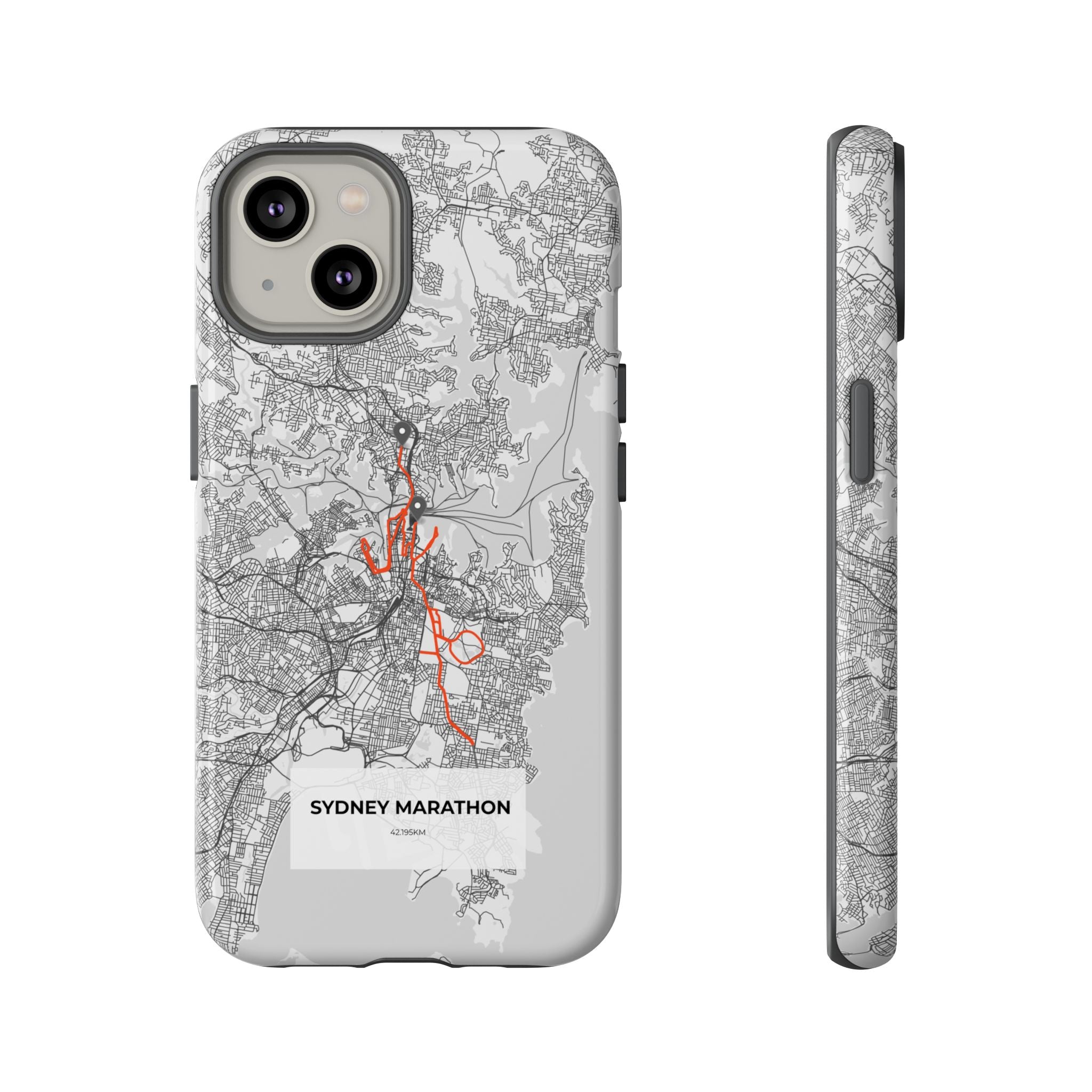 Sydney Marathon Route Tough Phone Case