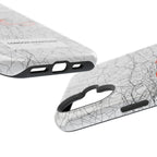 London Marathon Route Magnetic Impact-Resistant Phone Case