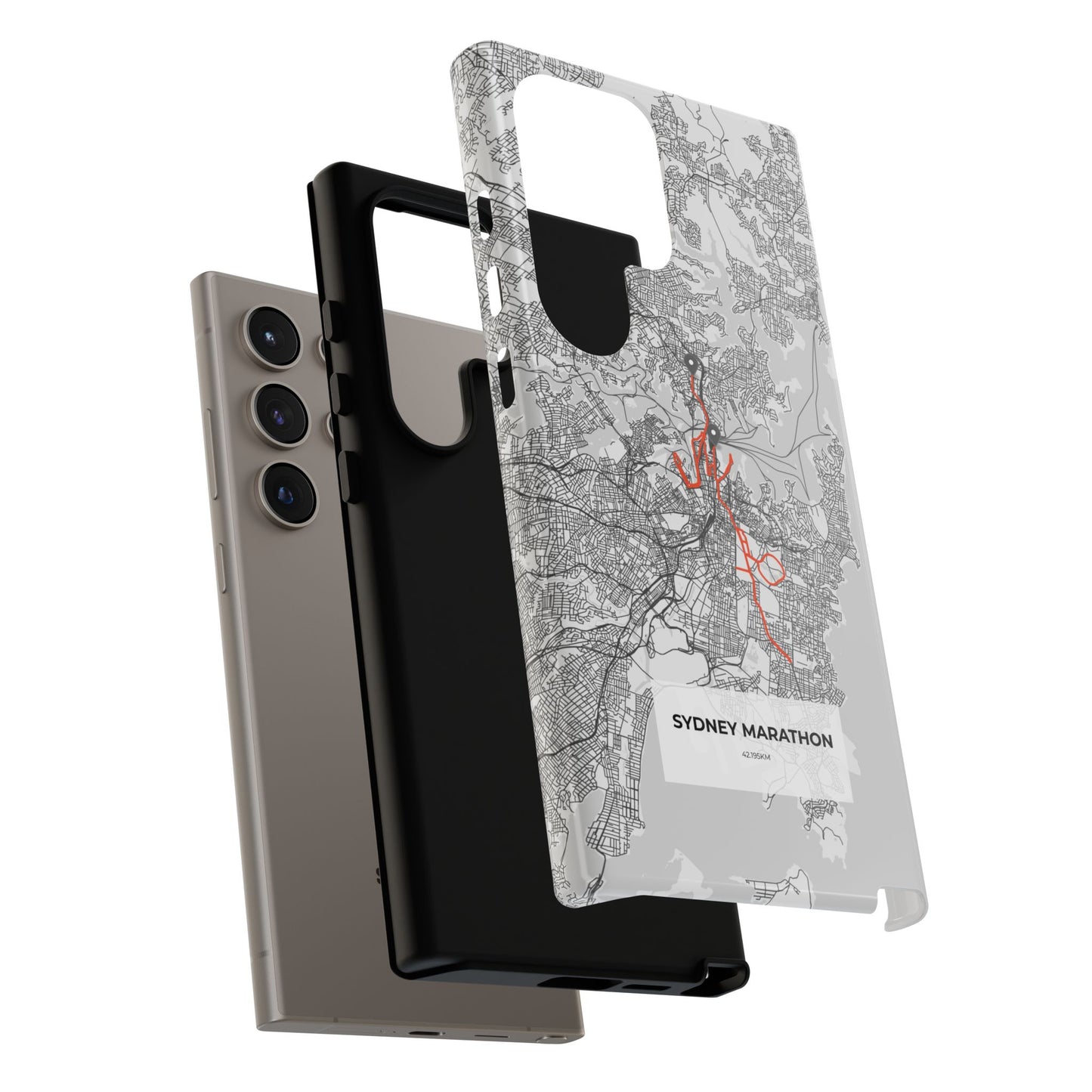 Sydney Marathon Route Tough Phone Case