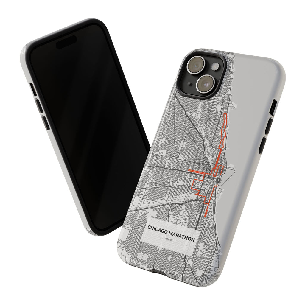 Chicago Marathon Route Tough Phone Case