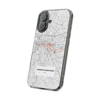 London Marathon Route Clear Impact-Resistant Phone Case
