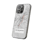 New York Marathon Route Clear Impact-Resistant Phone Case