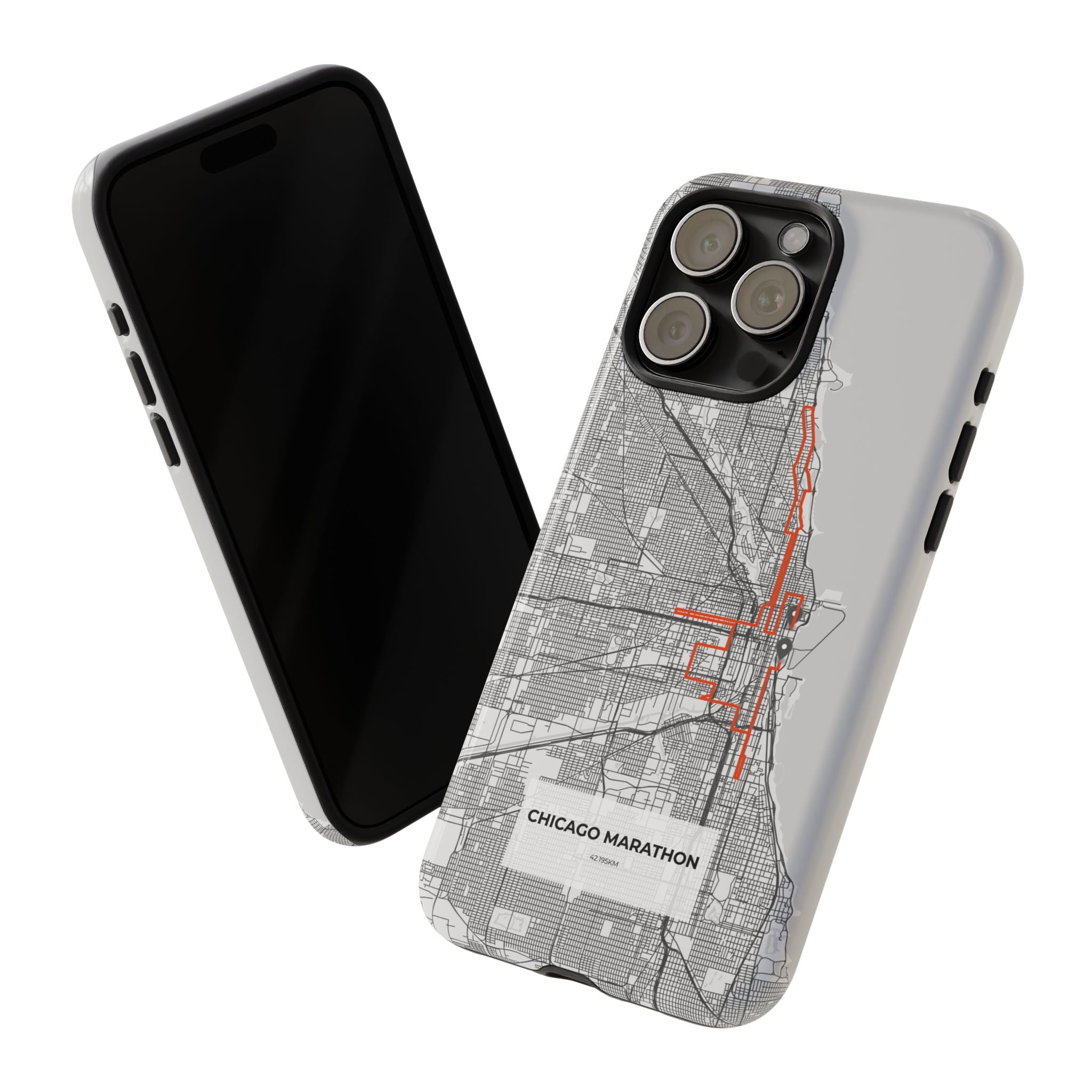 Chicago Marathon Route Tough Phone Case
