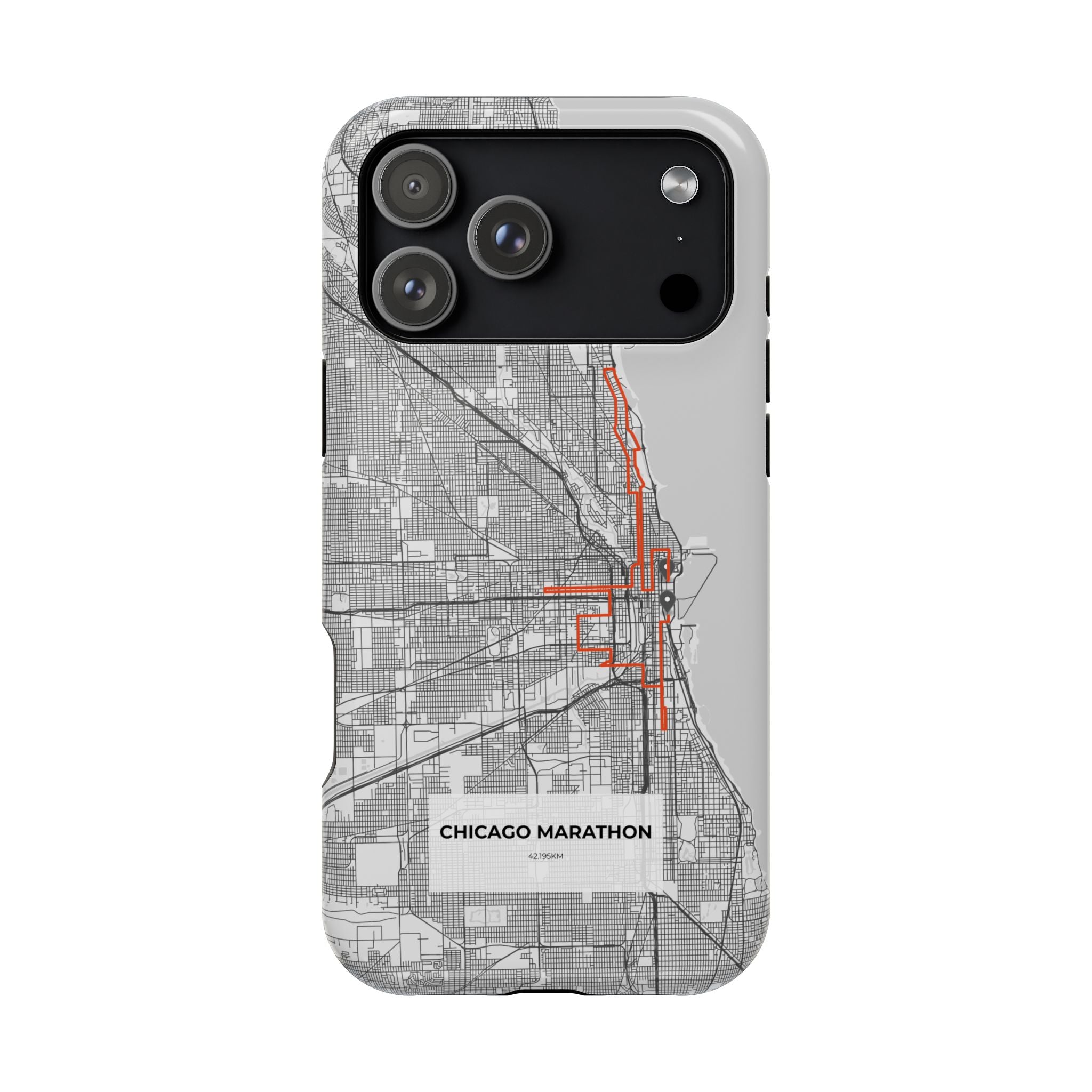 Chicago Marathon Route Magnetic Impact-Resistant Phone Case