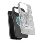 New York Marathon Route Magnetic Impact-Resistant Phone Case